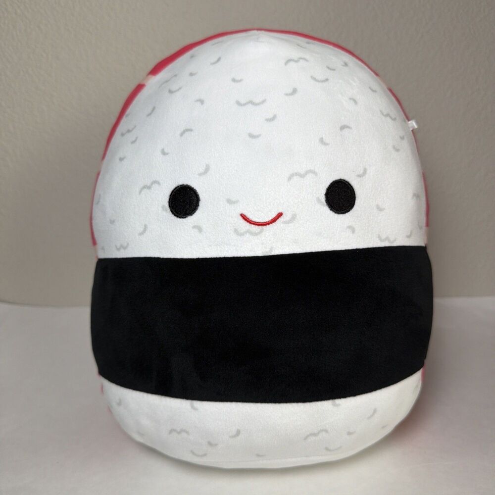 Squishmallow Sushi Mary Alice 11” Salmon Fish Roll White Pink Black